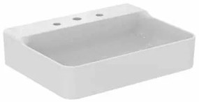 Ideal Standard Conca Lavabo Rettangolare Da Appoggio 60x45 Cm Senza Troppo Pieno 3 Fori Bianco