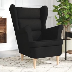 Poltrona Nera 74x84x100 Cm İn Tessuto /
