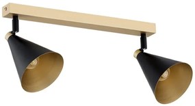 Argon 7147 - Faretto LUCINDA 2xE14/7W/230V nero/oro