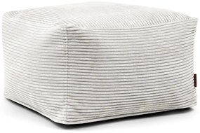 Puof a sacco color crema con rivestimento in velluto a coste Softbox MooG – SLOWDOWN