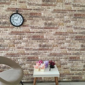 Pannelli Murali 3d Con Design A Mattoni Multicolore 10 Pz Eps /