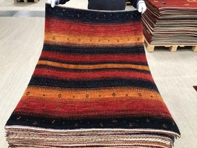 Loribaft Tappeto 80 x 120 Rosso (Iran) Annodato A Mano