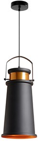 Lampada da soffitto ASTI A Nero/Oro
