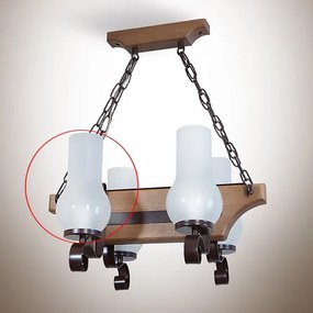 Brilagi - Vetro di ricambio per TAVERN/COTTAGE chandelier, E14, 210x110 mm, bianco