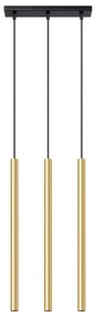 Sollux SL.1196 - Lampadario a sospensione con filo PASTELO 3xG9/8W/230V oro