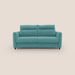 Peonia divano letto scandinavo con materasso H18 cm e morbido e alto schienale in tessuto Bouclé impermeabile T07