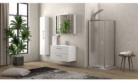 Kamalu - box doccia 80x70 altezza 180cm vetro opaco k410