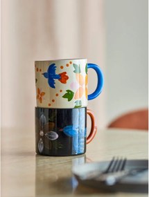 Tazze in set nere/beige in ceramica 2 pz 300 ml Maricala – Bloomingville