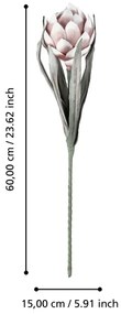 Eglo 428126 - Fiore artificiale MOLAVE 60 cm rosa