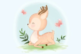 Stampa su tela – Cerbiatto adorabile