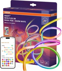 Osram - LED RGBW Dimmerabile. striscia per esterni SMART+ MAGIC 5m LED/21W/230V Wi‑Fi + telecomando