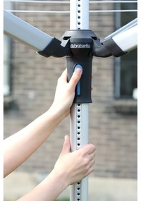 Stendino da giardino argentato 60 m Lift-o-Matic Advance – Brabantia