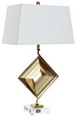 Lampada da tavolo DKD Home Decor LA-180679 Dorato Trasparente Bianco 220 V 60 W (43 x 25 x 75 cm)