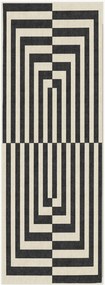 Passatoia a pelo corto lavabile Op Art by Jonathan Adler