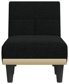 Chaise longue in tessuto nero