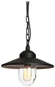 Elstead - Lampadario da esterno a sospensione con catena KLAMPENBORG 1xE27/60W/230V IP44