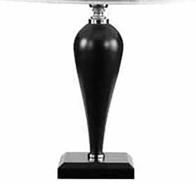 Lampada da tavolo RAVEL 40x63 cm in vetro lavorato a mano Nero