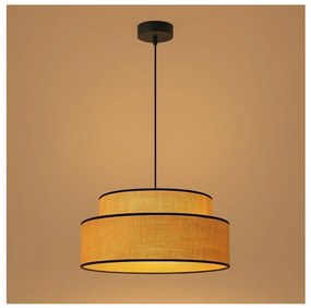 Lampadario a sospensione con filo BOHO 1xE27/60W/230V diametro 40 cm beige