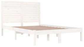 Giroletto bianco in legno massello 120x190 cm small double