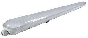 Plafoniera LED Stagna 120cm 40W 5.200lm (130lm/W), Certificato PZH e TUV Colore Bianco Freddo 6.000K