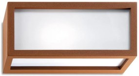 Applique Flute Design - E27 Mattone (Ruggine - Corten)