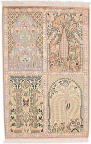 Cashmere Silk Tappeto 100x60 (Indian) Annodato A Mano