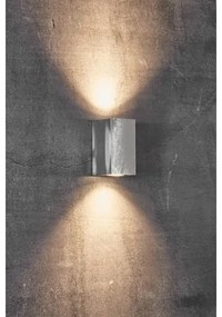 Nordlux - Applique da esterno CANTO 2xGU10/28W/230V IP44 argento