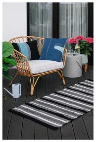 Tappeto per esterni bifacciale bianco e nero in plastica riciclata , 160 x 230 cm Zambezi - Green Decore