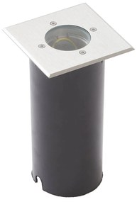 Lindby Ayca lampada terra, acciaio inox, angolare