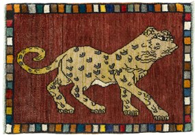 Gabbeh Tappeto 70 x 90 Rosso (Iran) Annodato A Mano
