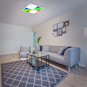 Briloner 7387-016 - Plafoniera dimmerabile RGBW LED/24W/230V + +TC