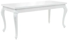 Tavolo Da Pranzo 179x89x81 Cm Bianco Lucido /