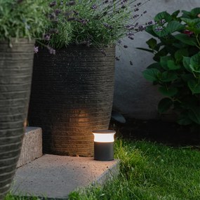 Lampada da esterno moderna grigio scuro 12 cm con LED - Bar