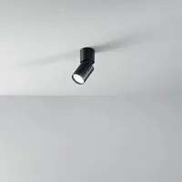 Lampada Da Soffitto In Alluminio Nero 1 Luce