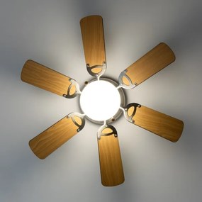 ZEVENTI - Ventilatore da soffitto GALDANA 1xE27/60W/230V marrone/beige