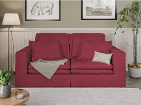 Divano rosso 196 cm Nora – Ropez