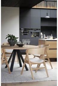 Set di 2 sedie da pranzo in colore naturale Waterton - Rowico