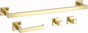 Set accessori da bagno Rio Gold 4 pezzi