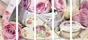 Quadri 5 pezzi – Stile vintage romantico
