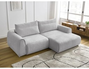 Divano angolare in grigio chiaro Aden – Bobochic Paris