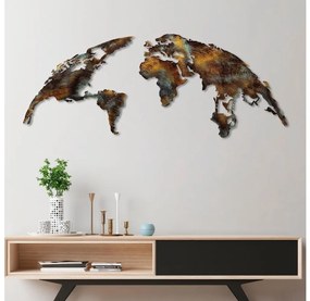 Decorazione da muro 2 pz pianeta metallo