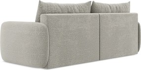 Divano grigio chiaro allungabile/con contenitore 238 cm Kalena – Makamii