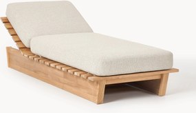 Lettino prendisole da giardino in legno di teak Eiko