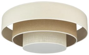 Duolla - Plafoniera LED LUNETA LED/26W/230V diametro 60 cm 4000K color crema/marrone