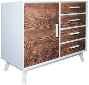 Base credenza 1 anta e 4 cassetti - LM-NOSW06