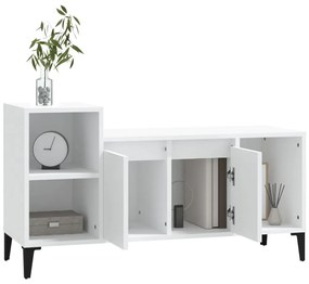 Mobile porta tv bianco 100x35x55 cm in legno multistrato