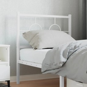 Testiera İn Metallo Bianco 75 Cm /