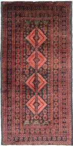 Beluch Tappeto persiano 90x180 Rosso (Iran) Annodato A Mano