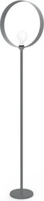 Lampada da terra Nucleo Mono grigio H 180 cm ø40 cm E27 MAX42W LUMICOM