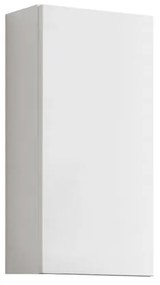 Pensile bagno Brera laccato opaco bianco, 1 anta apertura da sinistra P 17 x L 30 x H 60 cm
